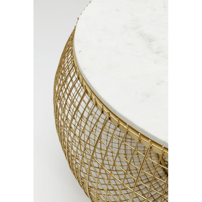 [84062] Table basse Cesta Marble doré Ø100cm - 4