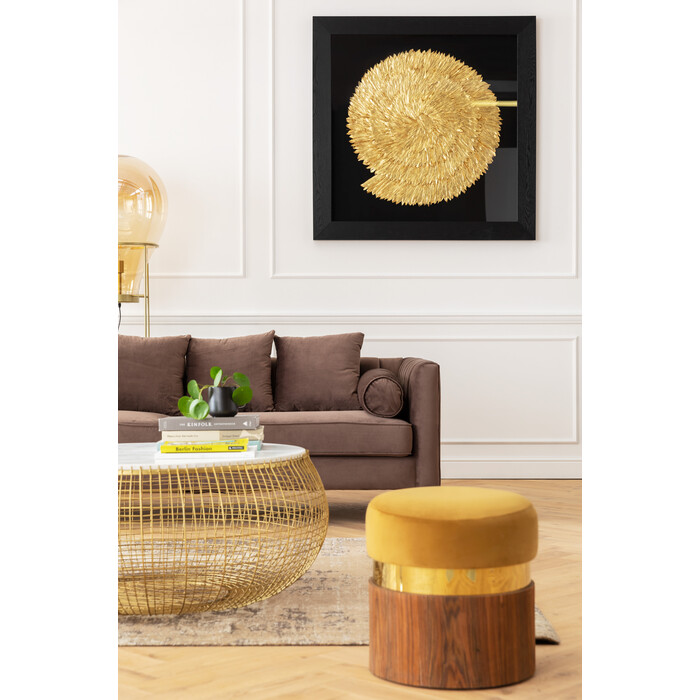[84062] Table basse Cesta Marble doré Ø100cm - 2