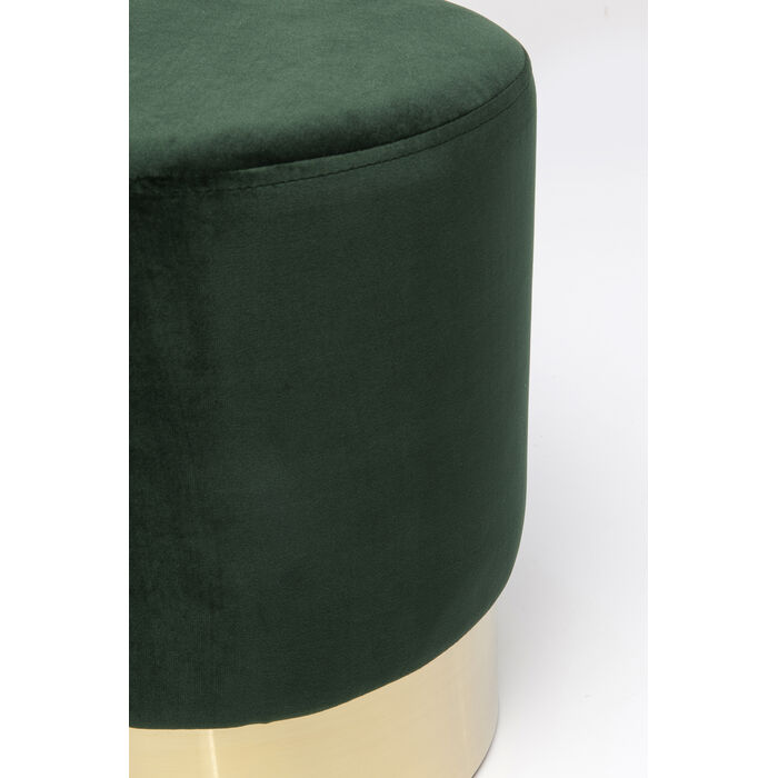 [84111] Stool Cherry Dark Green Brass Ø35cm - 4