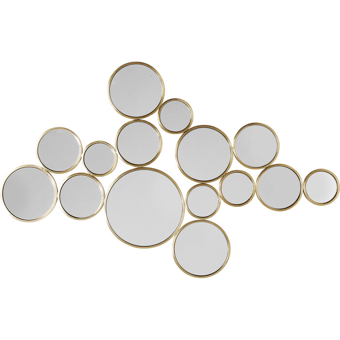 Mirror Bubbles Brass 138x93cm
