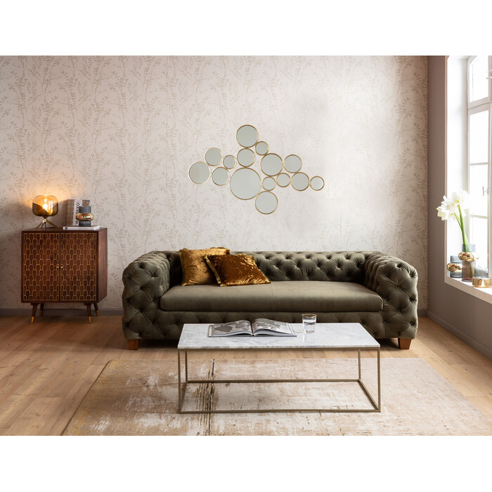 Mirror Bubbles Brass 138x93cm