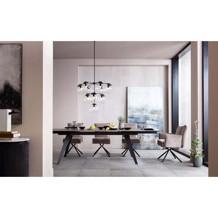 Mesa ext. Amsterdam oscuro 200(45+45)x100cm
