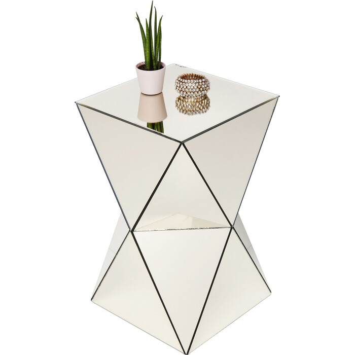 Stolić za kafu Luxury Triangle Pearl 32x32cm
