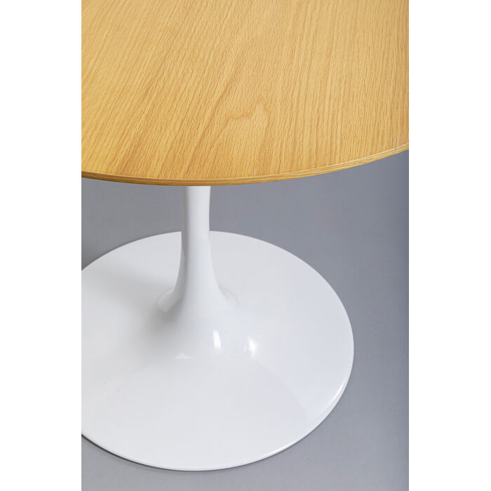 [84400] Table Invitation Set chêne blanc Ø90cm - 4