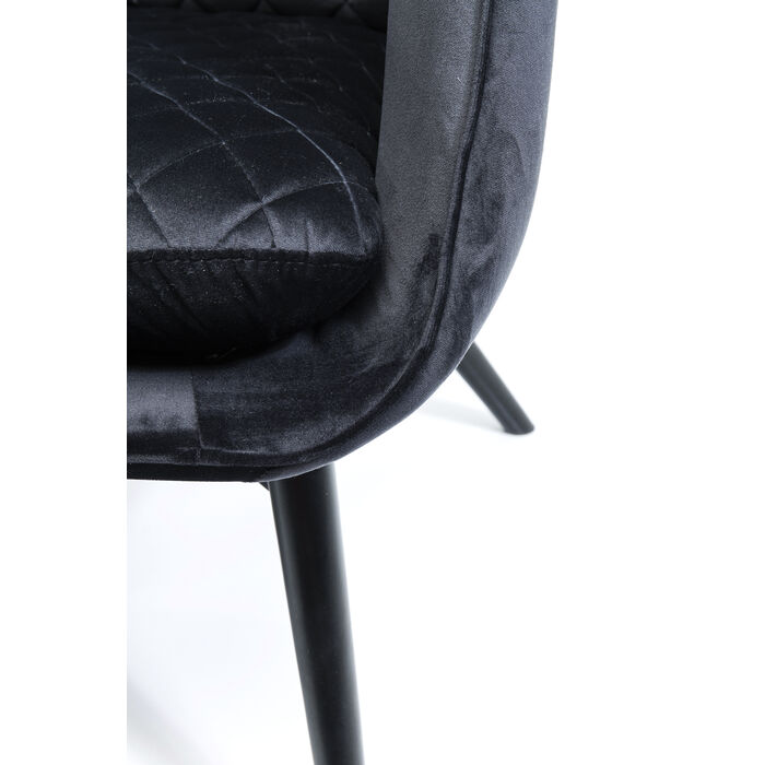 [84424] Sillón Tudor Velvet negro - 3