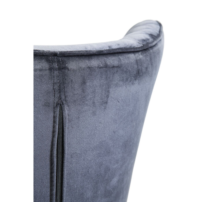 [84424] Sillón Tudor Velvet negro - 4