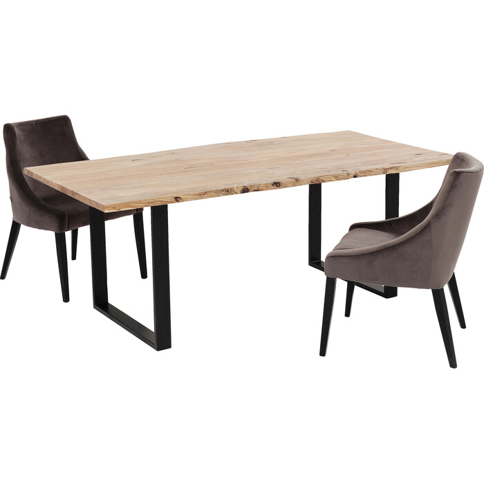 Table Harmony noir 180x90cm