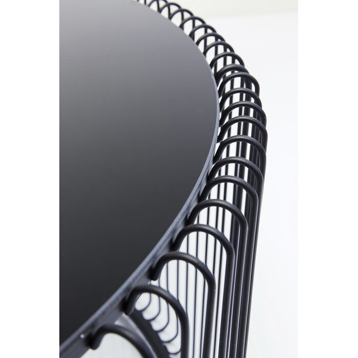 [84514] Coffee Table Wire Uno Black Ø80cm - 3