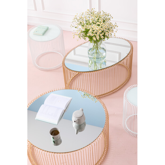 [84518] Mesa centro Wire Uno latón 60x90cm - 1
