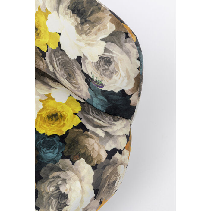 [84685] Fauteuil pivotant Peony Flower jaune - 4