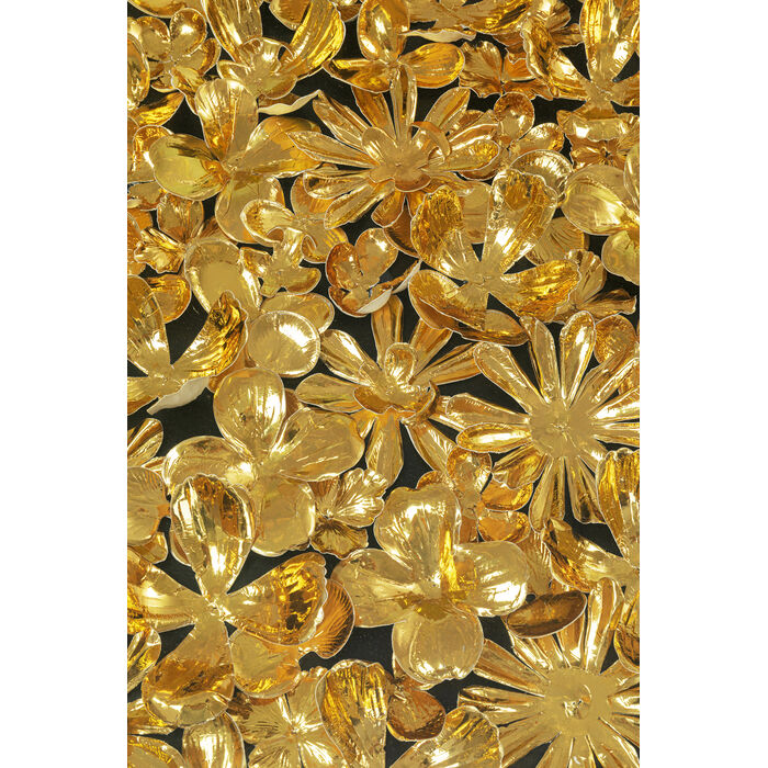 [84756] Coffee Table Gold Flowers 120x60 - 3