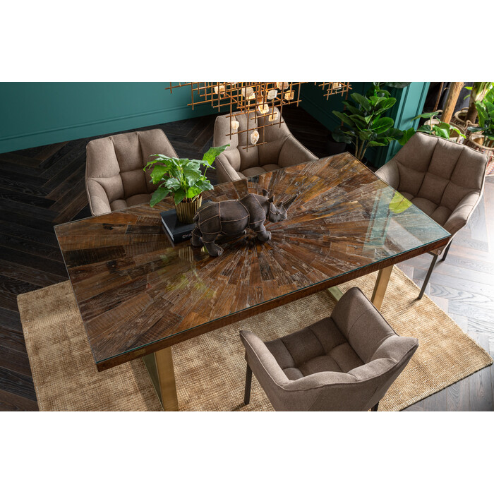 [84880] Table Conley Brass 180x90cm - 2