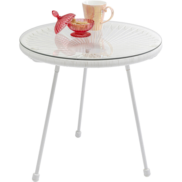 Side Table Acapulco Mono White