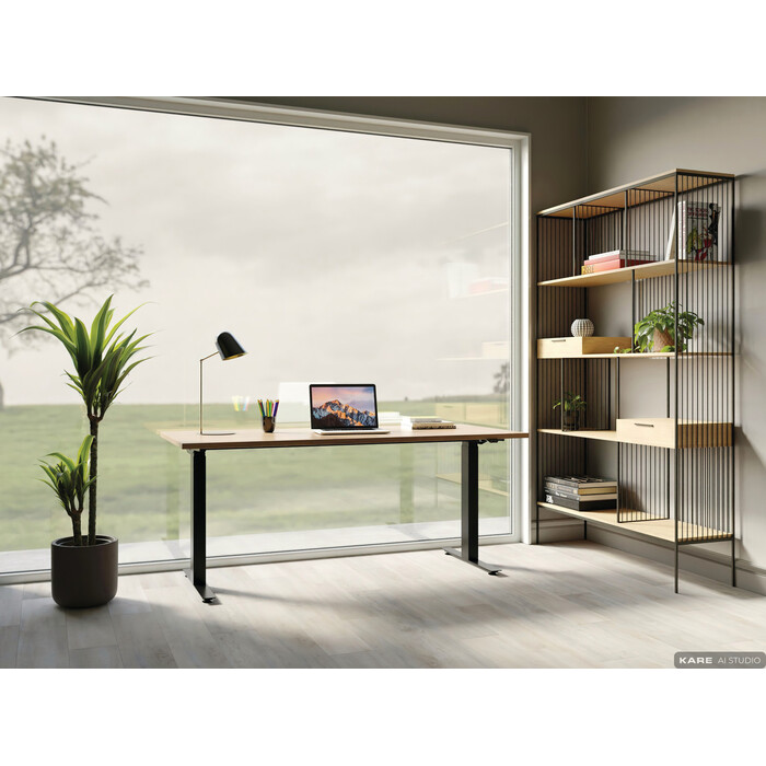 Escritorio Office Jackie roble negro 160x80