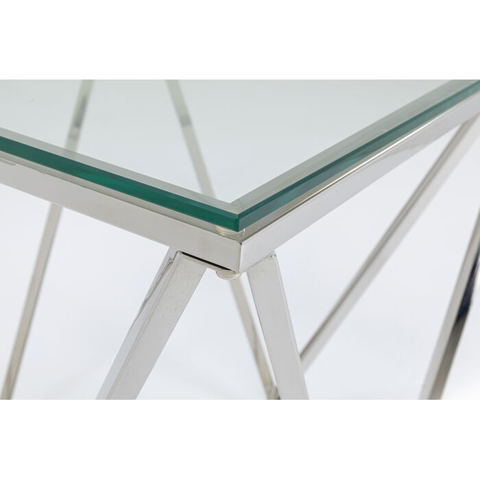 [85031] Table d'appoint Cristallo Chrome 50x50cm - 3