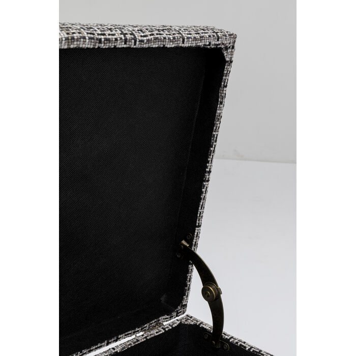 [85051] Chest bench Buttons Storage B&W Big - 3