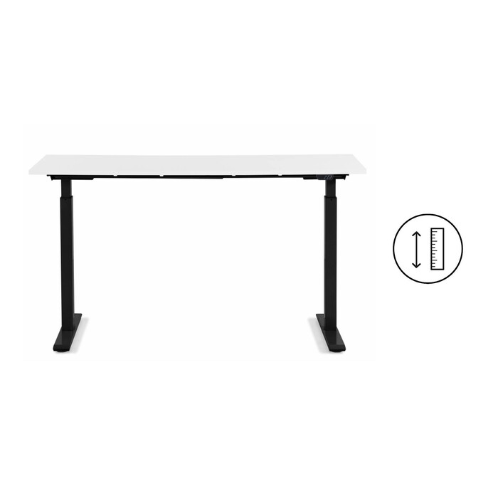 Desk Office Smart Black White 120x60cm