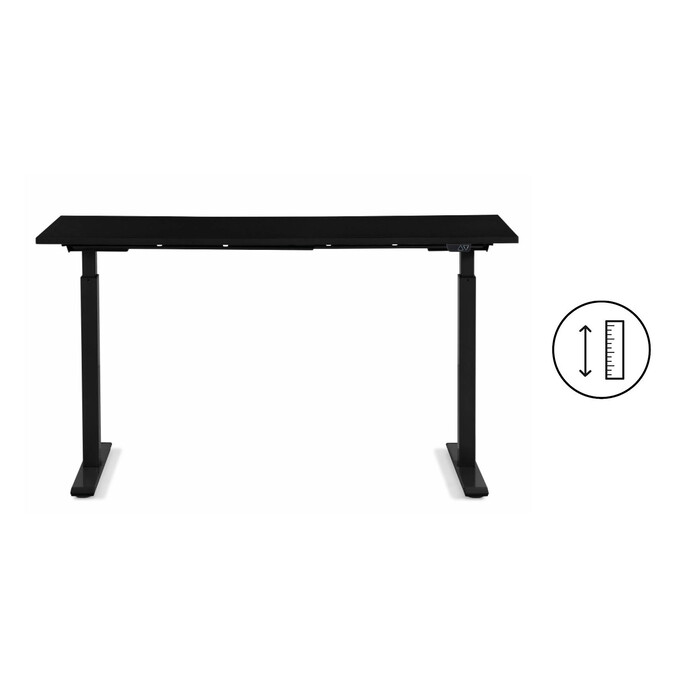 Bureau Office noir noir 140x70