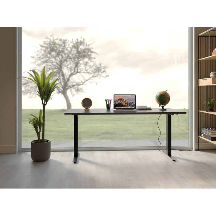 Bureau Office noir noir 140x70