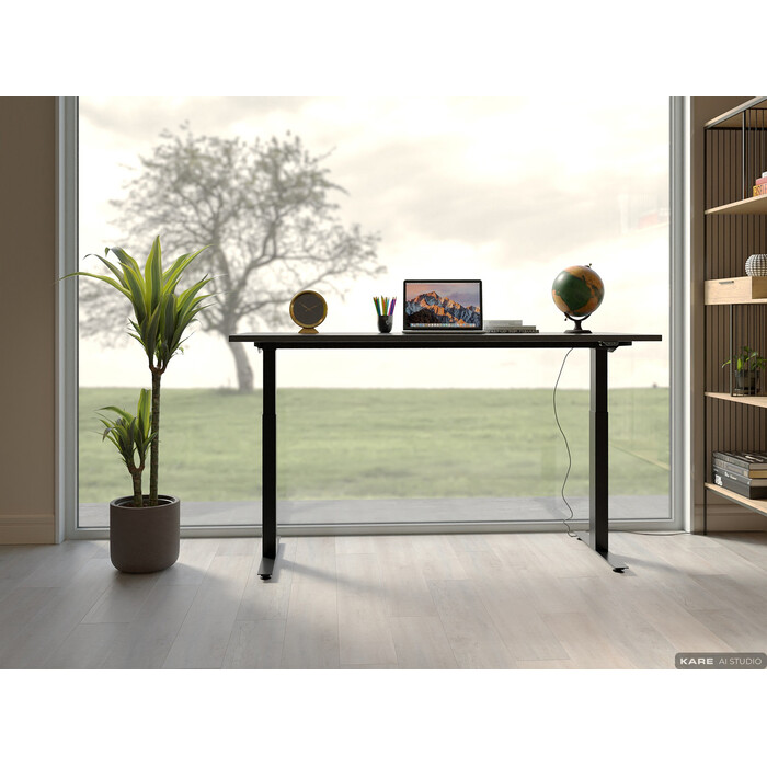 [85100] Escritorio Office Smart negro negro 140x70 - 2