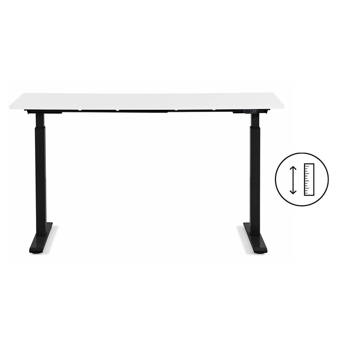Desk Office Smart Black White 160x80