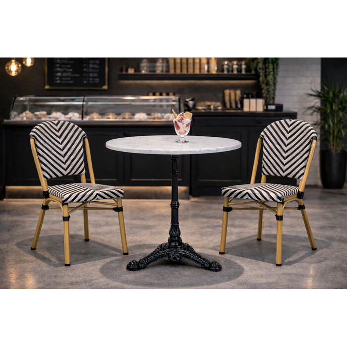 Mesa bar Kaffeehaus Rund blanco Outdoor Ø60