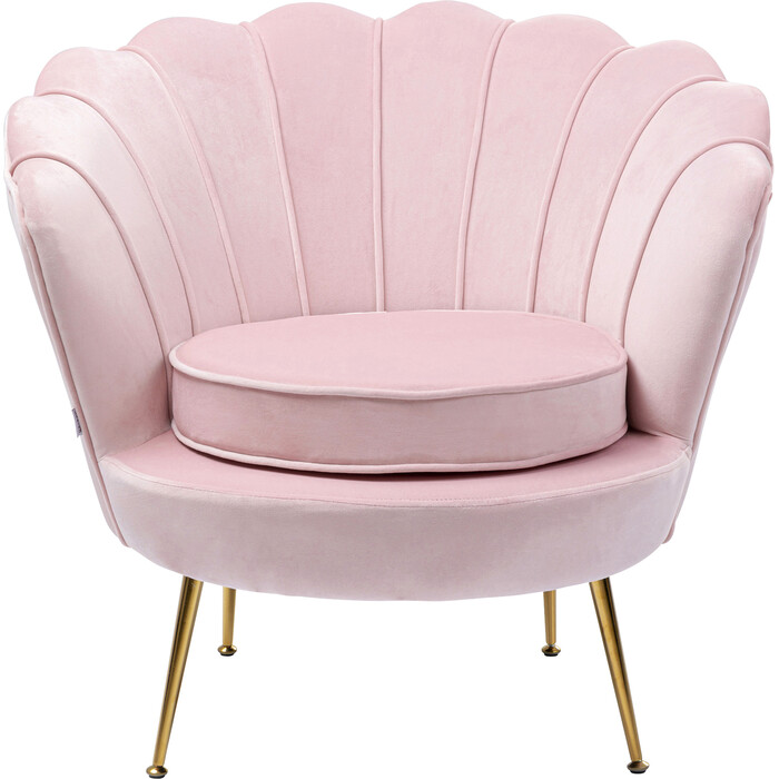 Fauteuil Water Lily doré-rosé