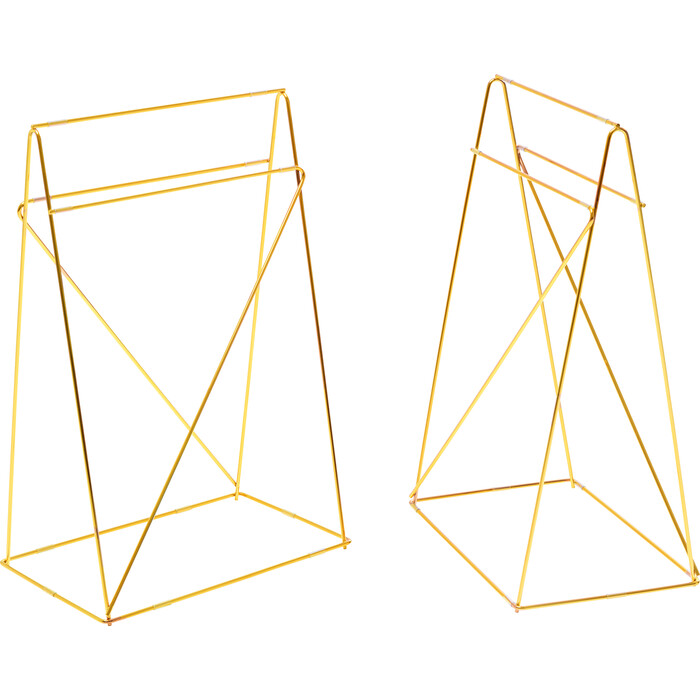 Table Base Polar Brass matt 31x49cm (2/Set)