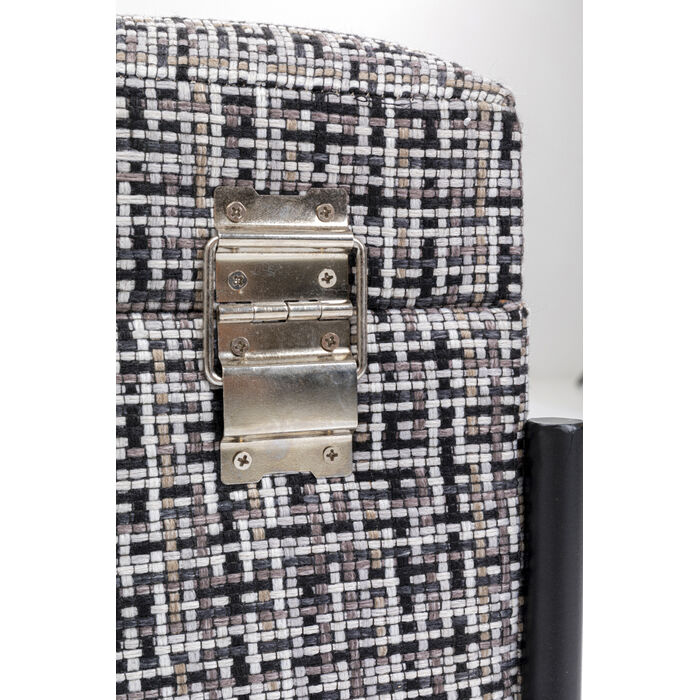 [85300] Chest bench Buttons Storage B&W Small - 3