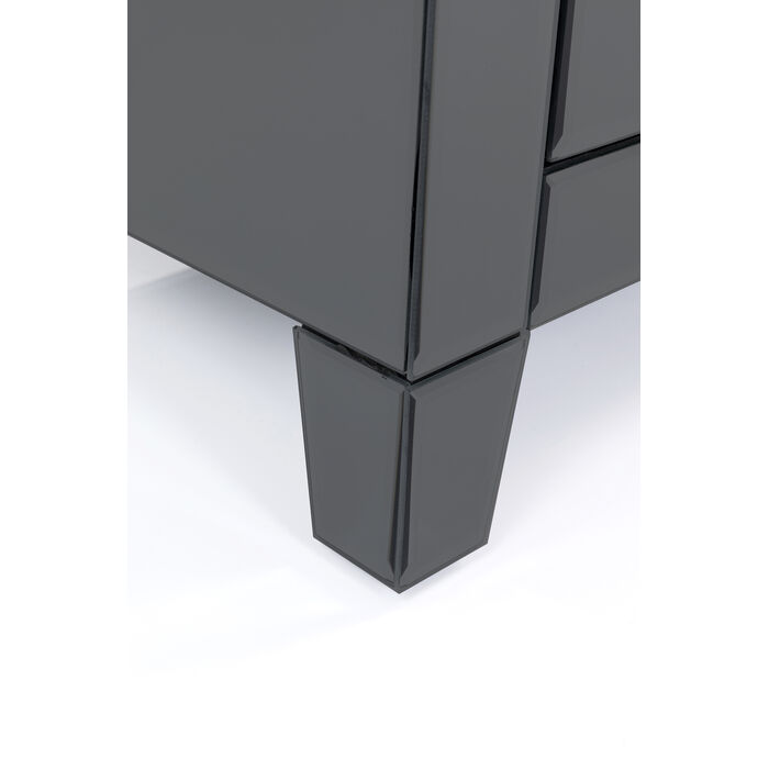 [85391] Petite commode Luxury Push 2 tiroirs gris - 3