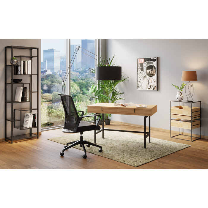 Shelf Loft Black 60x195cm