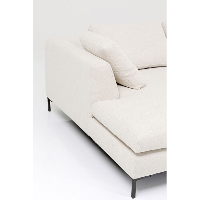 [85492] Canapé d'angle Gianni crème 290cm gauche - 3