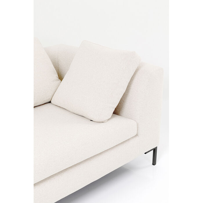 [85492] Canapé d'angle Gianni crème 290cm gauche - 4
