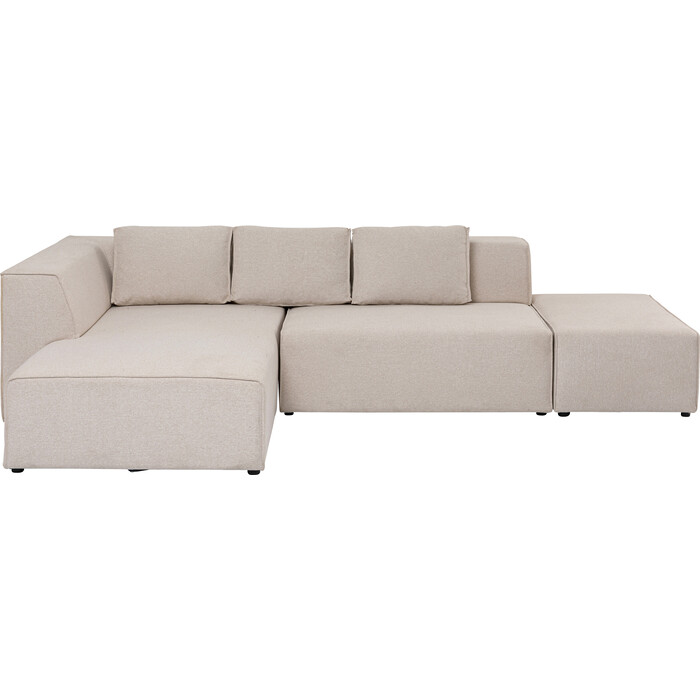 [85493] Corner Sofa Infinity Ottomane Cream Left