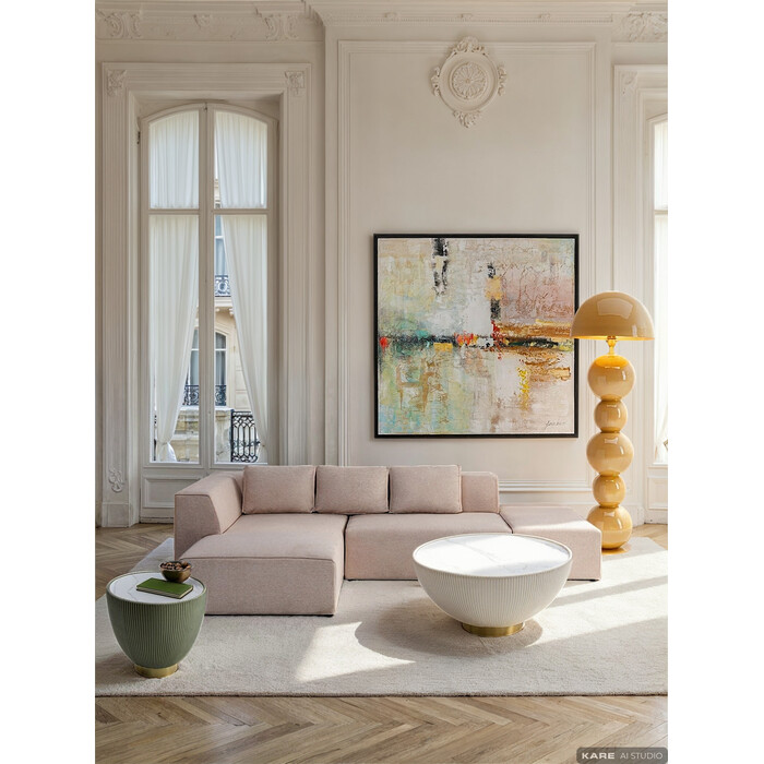 [85493] კუთხის დივანი Infinity Ottomane Cream მარცხენა