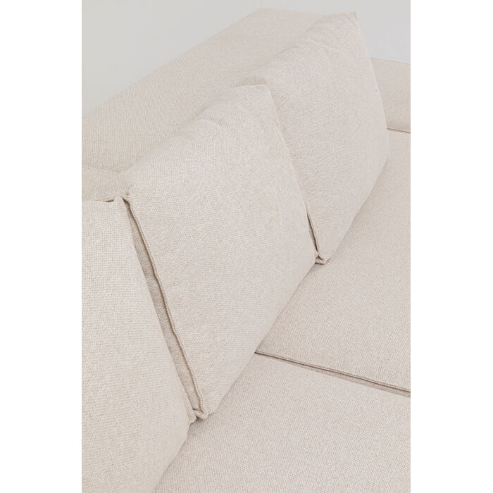 [85493] Corner Sofa Infinity Ottomane Cream Left - 4