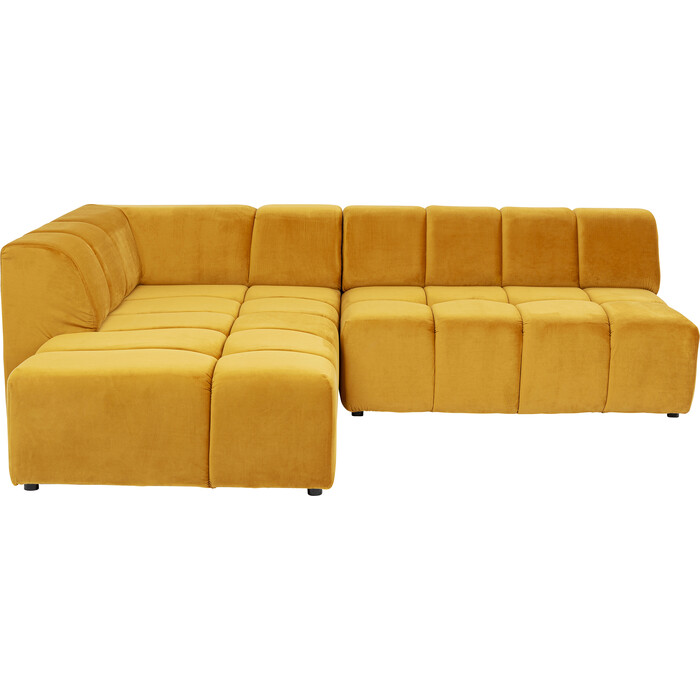 Corner Sofa Belami Velvet Amber Left