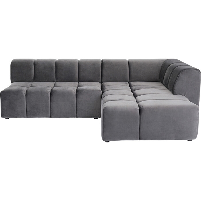 Sofá esq Belami Velvet gris dcha
