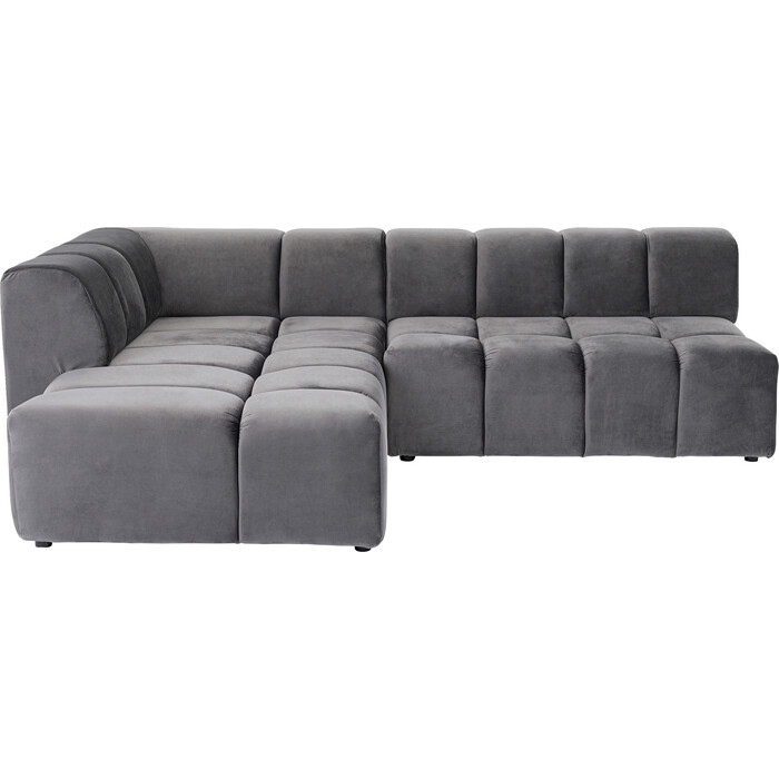 Sofá esq Belami Velvet gris izq