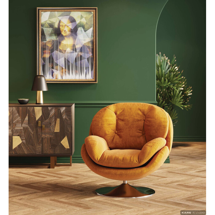 Swivel Armchair Cosy Amber