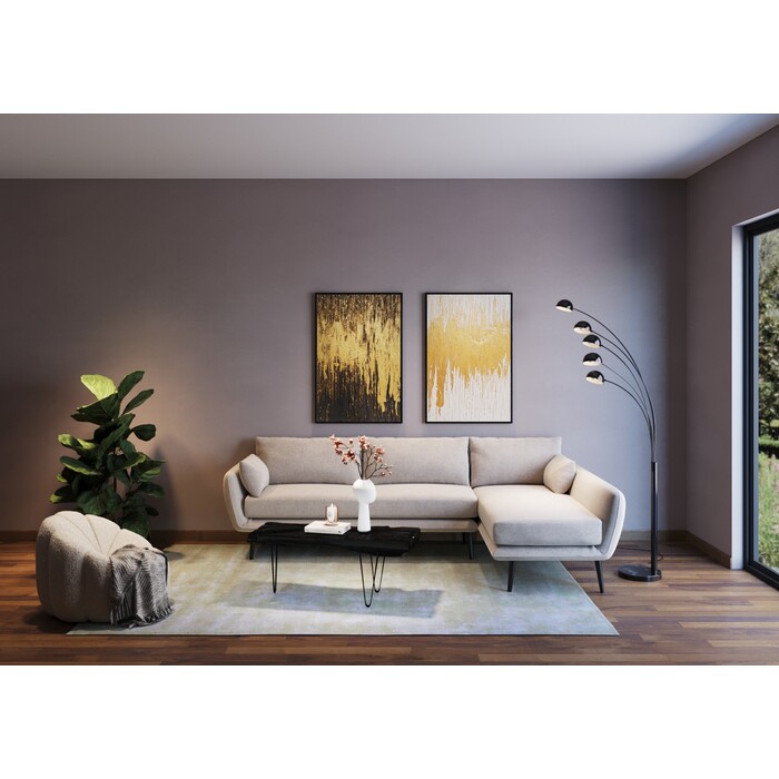 [85538] Sofá esq Amalfi dcha crema 275cm - 2