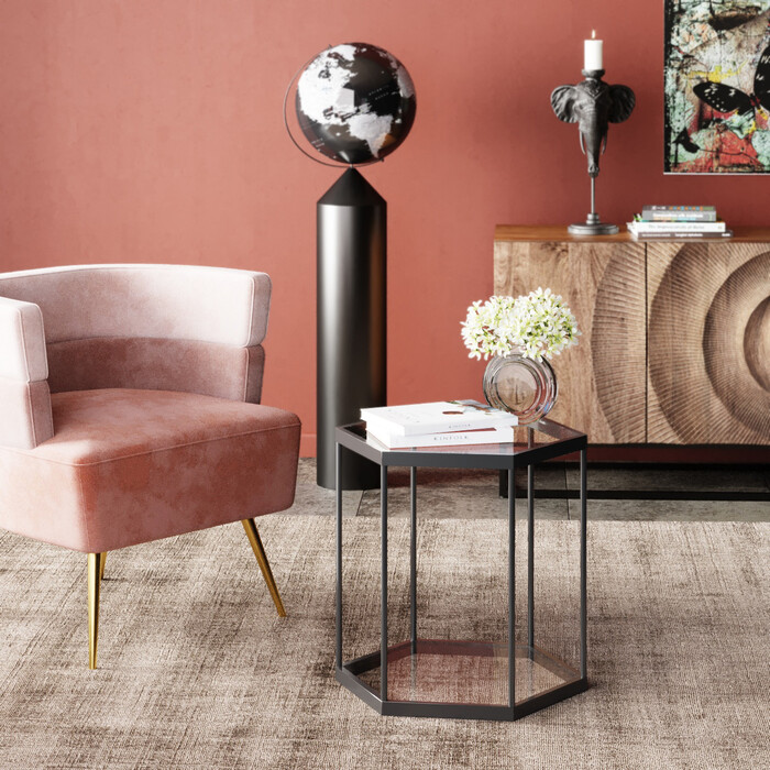 [85606] Table d'appoint Comb noir 55 - 1