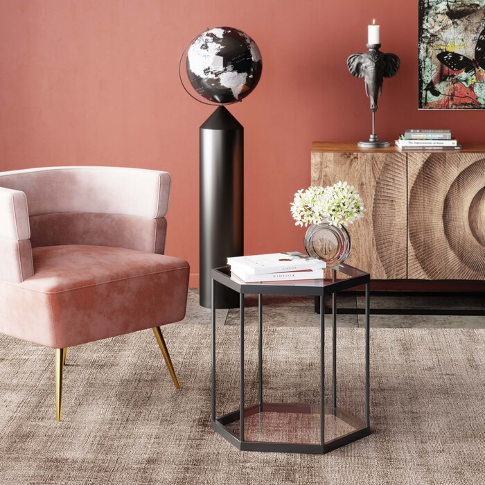 [85606] Table d'appoint Comb noir 55 - 2