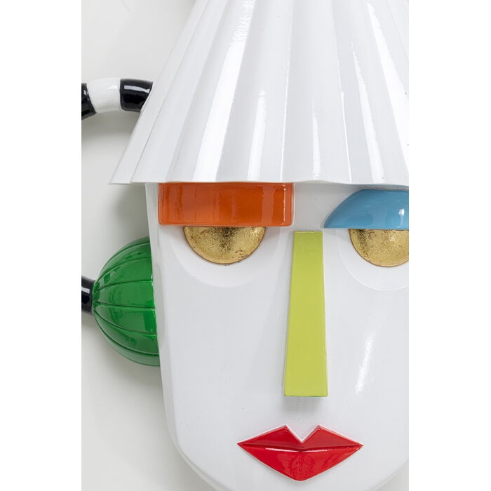 [85662] Wall Object Mesquerade White 37x41cm - 3