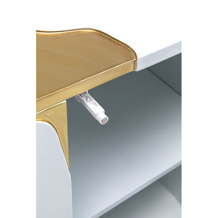 [85707] Buffet Cracked blanc doré 165x80cm - 3