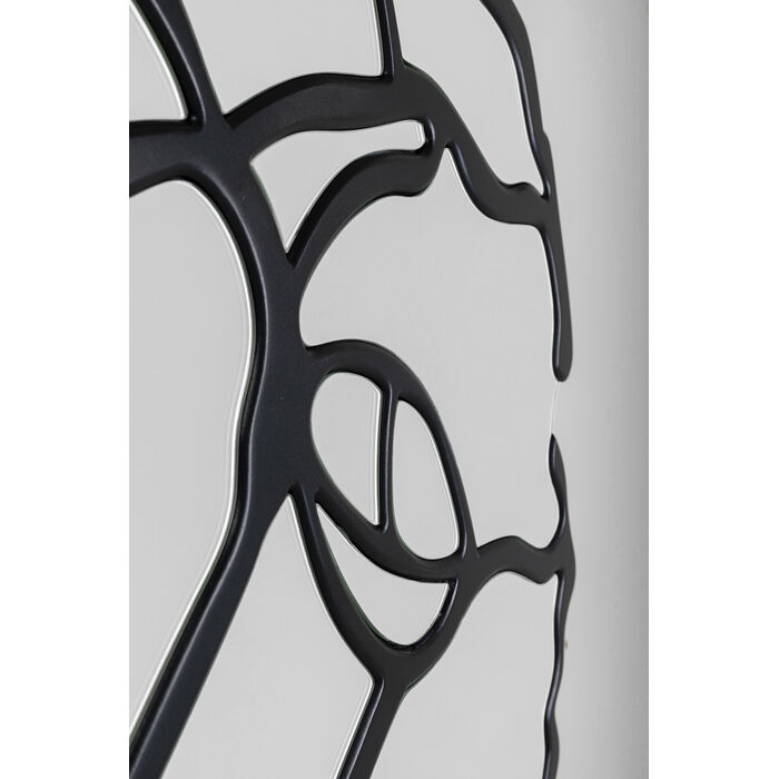[85902] Wall Mirror Pieces Matt Black Ø100cm - 4