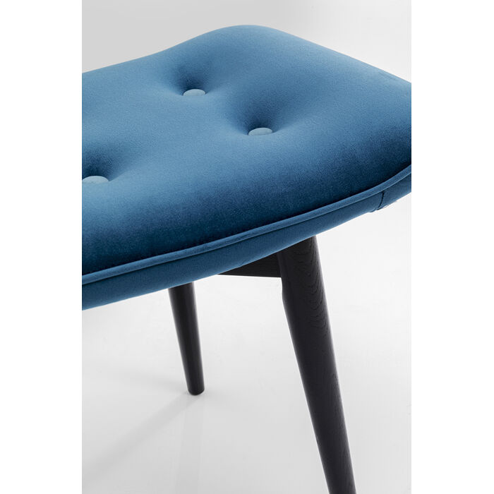 [85906] Stool Black Vicky Velvet Bluegreen 59x37cm - 3