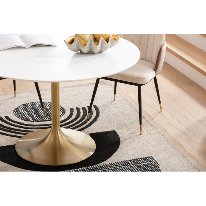 [85958] Table Invitation Set White Brass Ø120cm - 2