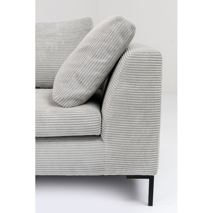 [85984] Corner Sofa Gianni Cord Grey Left - 3