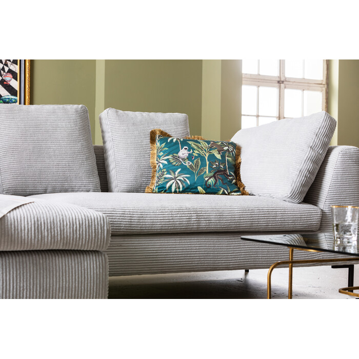 [85984] Corner Sofa Gianni Cord Grey Left - 2
